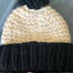 Kate Spade : Black & White Knit Colorblock Beanie- 100% Wool- One Size Photo 11