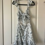 MINKPINK Floral Ruffle Sleeve Mini Dress Photo 3