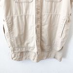 Equipment Acaena Short-Sleeve Mini Utility Dress in Camel Beige Photo 2