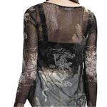 Urban Outfitters UO Silence + Noise Irezumi Dragon Sheer Long Sleeve Top Photo 2
