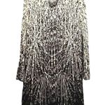 Nicole Miller Spiderweb Silk Shift Dress Size 2 Knee Length Lined Animal Print Photo 2