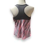 Yonique Racerback Tankini Workout Top Pink Stripe Large Photo 6