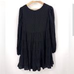 Urban Outfitters Black Long Sleeve V neck Swiss dot Dress Size small NEW Photo 7