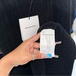 Alexander Wang  Black Chenille Raised A Logo Tank Jacquard Mini Dress Photo 7