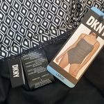 DKNY Black & White Print Shirred 1 Piece Bathing Swim Suit NEW L Photo 5