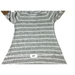 TwelveMonths Gray Striped Elbow Patch Jersey Knit Swing Dress size Small Causal Photo 5