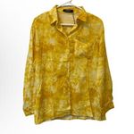 CAARA Buttondown Shirt Swim Coverup Size XS Yellow Photo 0