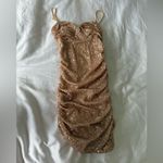 Hello Molly , champagne body con sequins mini dress Photo 1