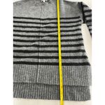 Current Air Striped Tunic Sweater Gray Black Long Sleeve Pullover XS Photo 3
