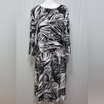 Alexandra+Oak Boat Neck Elbow Sleeve Dress Black and white‎ size XXL Photo 11