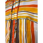 1970s Bard’s Toronto Striped Hooded Zip Caftan Dress vacation pool beach medium Orange Photo 12