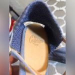 Castaner Blue Denim Espadrille Wedge Shoes made in Spain summer business casual Size 7 Photo 1