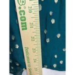 Lilly Pulitzer  Emerald Green Metallic Dot Silk Blend Long Sleeve Blouse Top XL Photo 3