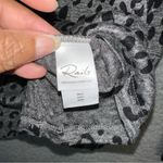 Rails  Top Women's Small Gray Sami Charcoal Leopard Linen Blend‎ Knit Blouse Photo 6