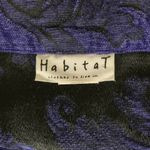 Habitat  Purple Black Textured Button Front Long Sleeve Casual Jacket Medium Photo 3