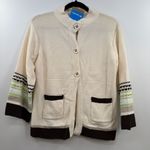 Columbia  Aura Dora 3/4 sleeve cardigan embroidered sleeves sweater women's S NWT Photo 1