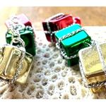 Christmas Gift Earrings Dangle Hooks New Festive Presents Holiday Party … Red Photo 2