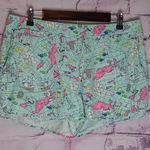 Vineyard Vines  NAUTICAL OCEAN SEA THEMED GRAPHIC PRINTED LINEN BLEND SHORTS L Photo 0