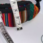 Colorful Striped Fanny Pack Aztec Rainbow Unisex Red Photo 4