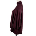 Alfani  Sweater Medium Wine Turtleneck Poncho Dolman Sleeves Oversized New Photo 8