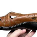 Clarks “Ashland Spin Q” Women’s 6.5XW Hook & Loop Buckle Shoes Brown Leather Photo 11