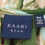 Kaari Blue Anthropologie Floral Tunic Top Green Boho Business Casual Size M Photo 1