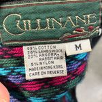 Vintage Cullinane Womens M‎ Sweater Vest Black Floral Lamb's wool blend cottage Size M Photo 10