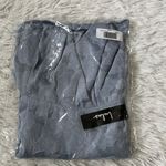 Lulus  Days of Beauty Dusty Blue Burnout Floral Women’s Skater Dress Medium Photo 2