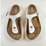 Birkenstock Gizeh Sandals Brown White Birko Flor Flat Flip Flops Thong 39 US 9 Photo 1