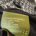 SOIA & KYO  black and white tweed belted pea Wool Blend Jacket Size Medium Coat Photo 2