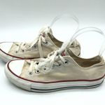 Converse  All Star Low Top Sneakers Canvas Ivory Mens 5 Womens 7 Photo 4