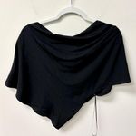 Vince . Shirred Asymmetrical Cowl Neck Cropped Top Black Women's Size Small Photo 0