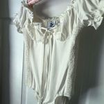 Princess Polly  Ruffled Chataway Bodysuit top women size 6 tie front Photo 3