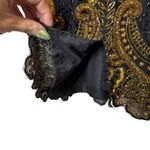 Night Vogue Vintage Silk Beaded Black Dress Evening Formal Occasion size Medium Photo 4