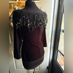 Vintage Y2K Cachet black velvet off Photo 4