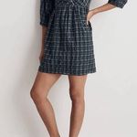 Madewell Women Marianna Puff-Sleeve Plaid Mini Dress Small NWOT Photo 0