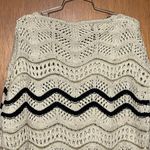Foreign Exchange  Woman's Thick Knit Black & Cream Sweater Size M/L Photo 4
