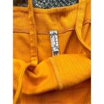 Free People  Marissa Ribbed Bodysuit Tangerine Orange Photo 5