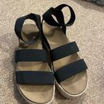 Time & Tru Black Platform Sandals  Photo 1