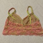 Victoria's Secret PINK Victoria’s Secret Yellow Pink Lace Bralette Women’s Sz M Medium Photo 7