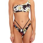 Agua Bendita ππ Roma Moss Bikini Top + Egle Moss Bikini Bottoms ~ Floral M NWT Photo 8