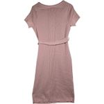 Torrid Knit Belted Midi Dress Dusty Rose Short Sleeve Pockets Size 0 Photo 1