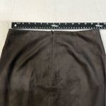 J. McLaughlin  Faux Suede Stretch Pencil Skirt Black Back Zip Classic Line Size 2 Photo 6
