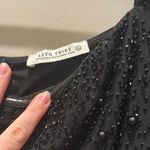 12th Tribe  Black Beaded Cropped Top Photo 1