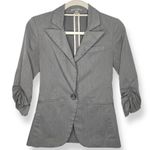 Charlotte Russe Grey One Button Blazer Extra Small Photo 1