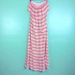 MOSSIMO Y2K Strapless Maxi Dress Boho colorful size Medium Pink Photo 1
