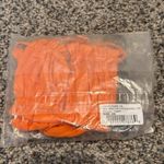 Free People x Toast Signature Ruffle Bandeau Bikini Top Tiger Orange XS NWT Photo 1