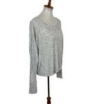 Athleta Gray Space Dye Long Sleeve Lightweight Pullover Top MT Photo 1