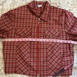 Vintage 90s Red Plaid Cropped Zip Jacket F Stop Grunge Tartan Indie Sleaze Sz 12 Photo 6
