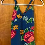 Matilda Jane  TO THE BEACH SWIM Top Tankini Blue Floral NWT Women's Daydream XS Photo 0